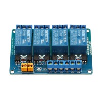  5V 4-Channel Relay Module Low Level Trigger with Optocoupler for Arduino / Raspberry Pi
